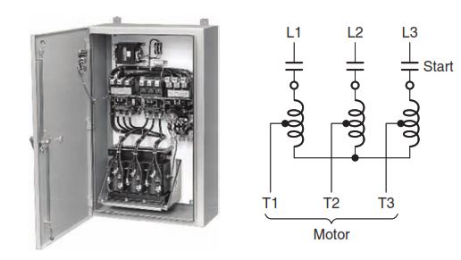 Autotransformer motor starter.